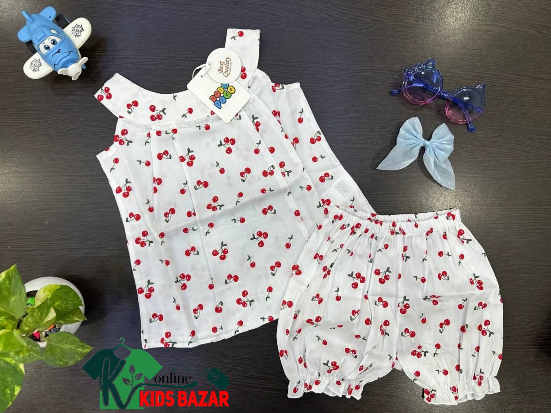 Girls Summer Dress Set – Cute Floral Collection